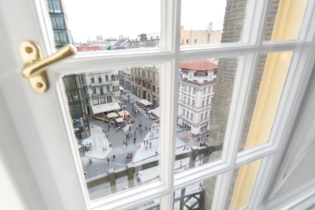 Merchants Crown Suites And Spa Прага Экстерьер фото View from the window of a room at the hotel